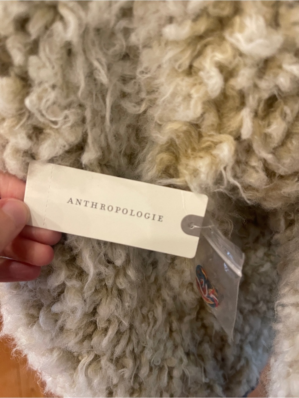 ANTHROPOLOGIE Pilcro Longline Sherpa Aztec Bomber Jacket Medium NEW NWT - Picture 7 of 12